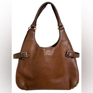Kate Spade New York Brown Leather Double Handle Shoulder Bag